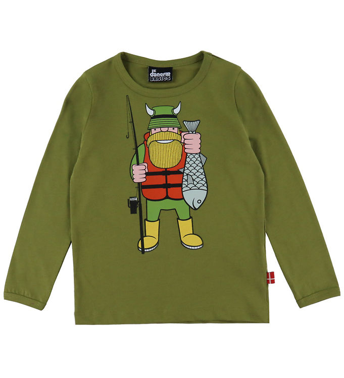 Danefæ Bluse - Danebasic - Olive Fiskvik Din Ven