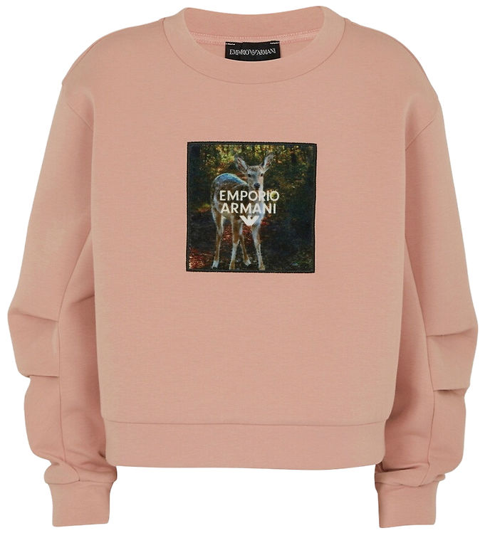 Emporio Armani Bluse - Mahogany Rose m. Print