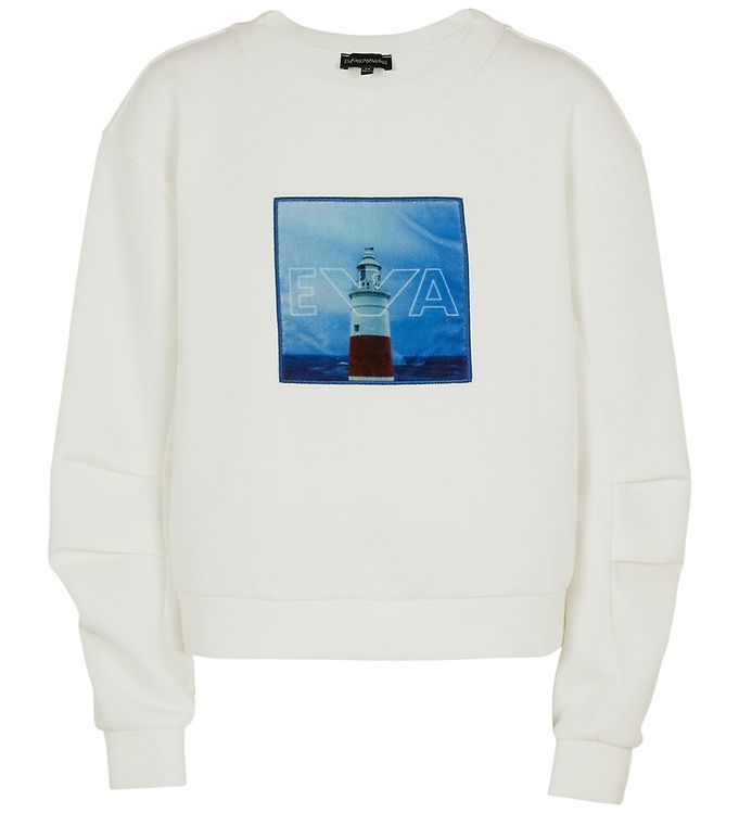 Emporio Armani Bluse - Snow White m. Print