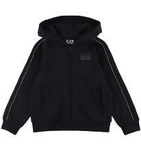 EA7 Cardigan - Sort m. Grøn EA7 Cardigan - Sort m. Grøn