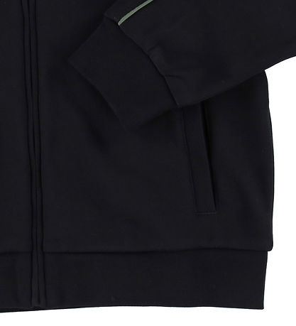 EA7 Cardigan - Sort m. Grøn