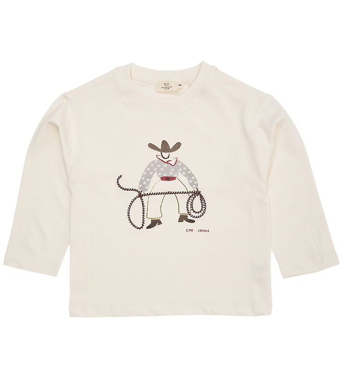 Copenhagen Colors Bluse - Cream m. Print