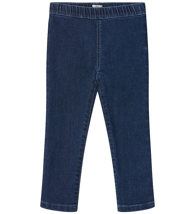 Jeggings m. Slim Fit - Dk. Indigo Blue Washed - Dk. Indigo Blue Washed / 128