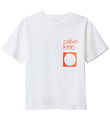 Calvin Klein T-shirt - City Scene - Bright White m. Orange Calvin Klein T-shirt - City Scene - Bright White m. Orange