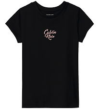 Calvin Klein T-shirt - Script Logo - CK Black Calvin Klein T-shirt - Script Logo - CK Black