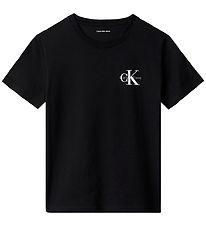 Calvin Klein T-shirt - Chest Monologo - CK Black Calvin Klein T-shirt - Chest Monologo - CK Black