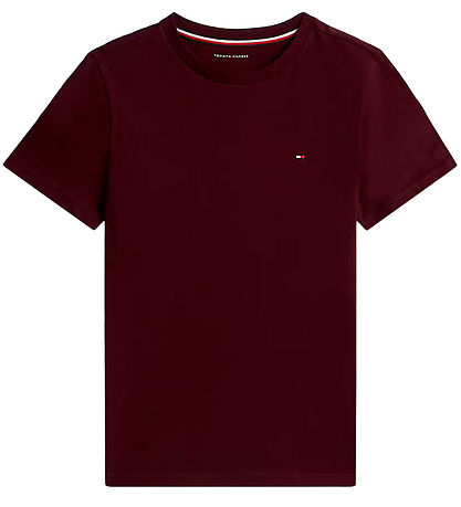 Tommy Hilfiger T-shirt - 2-pak - Deep Rouge/Brisk Blue