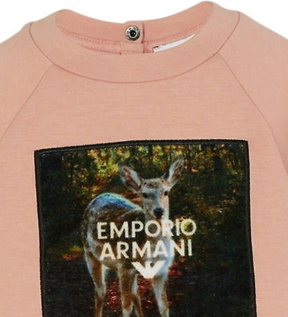 Emporio Armani Bluse - Mahogany Rose m. Print