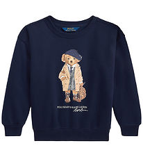 Polo Ralph Lauren Sweatshirt - Refined Navy m. Bamse Polo Ralph Lauren Sweatshirt - Refined Navy m. Bamse