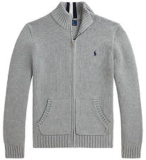 Polo Ralph Lauren Cardigan - Strik - Andover Heather Polo Ralph Lauren Cardigan - Strik - Andover Heather