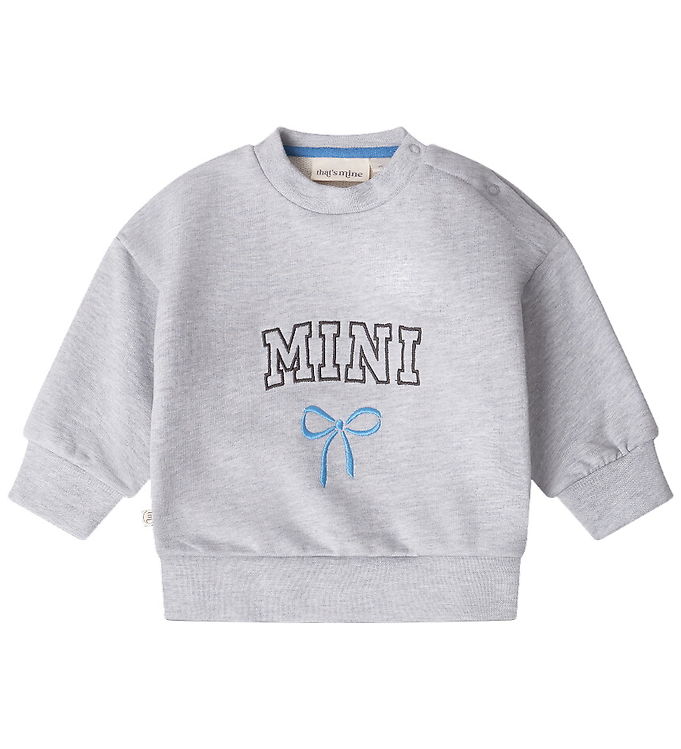 That's Mine Sweatshirt - Alpha - Mini/Blå Sløjfe