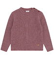 Hust and Claire Bluse - Strik - HCPil Wool Rib - Pale Mauve Hust and Claire Bluse - Strik - HCPil Wool Rib - Pale Mauve