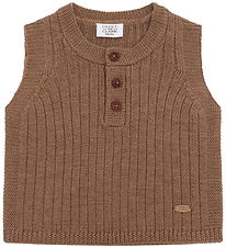 Hust and Claire Vest - Strik - HCEdi - Wool Rib Knit - Coca Moch Hust and Claire Vest - Strik - HCEdi - Wool Rib Knit - Coca Moch