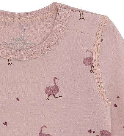 Hust and Claire Body l/æ - Uld/Bambus Viskose - HCBaloo Ostrich 