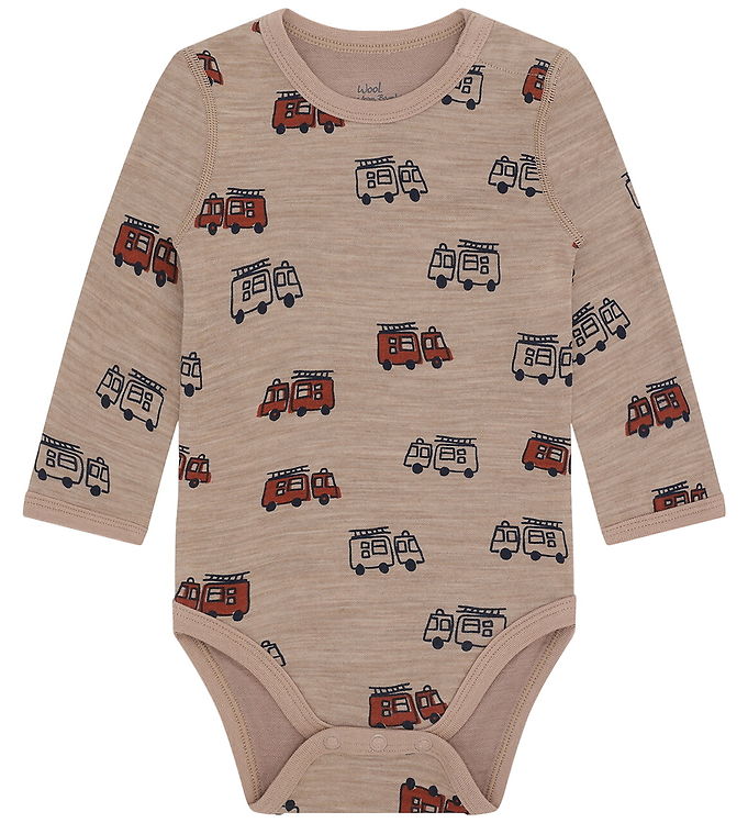 Hust and Claire Body l/æ - Uld/Bambus Viskose - HCBaloo Firetruc