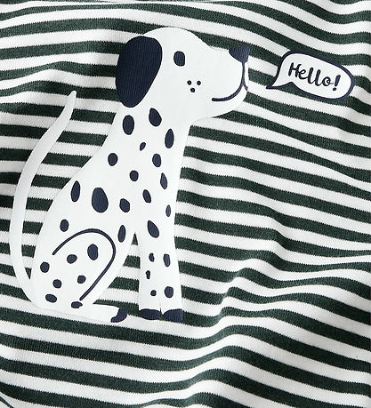 Name It Bluse - NmmKian - Cloud Dancer/Deep Forest m. Print