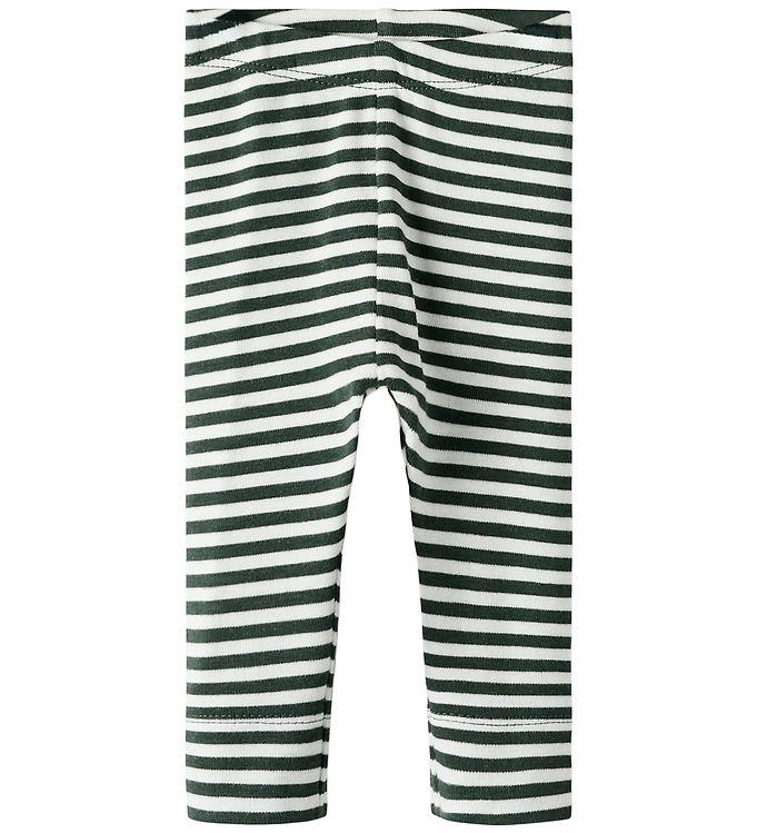 Name It Leggings - NbmKian - Cloud Dancer/Deep Forrest