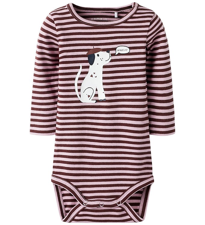 Name It Body l/æ - NbfKilas - Bleached Mauve/Andorra m. Print