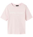 LMTD T-shirt - NlfFaca - Pink Tulle m. Hvid LMTD T-shirt - NlfFaca - Pink Tulle m. Hvid