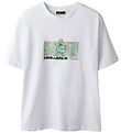 LMTD T-shirt - NlmAnders - Bright White m. Print LMTD T-shirt - NlmAnders - Bright White m. Print