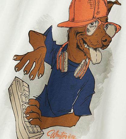 Name It T-shirt - NkmNova - Cloud Dancer m. Print