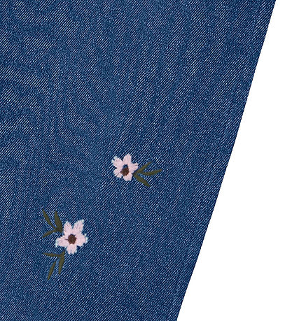 Name It Jeans - NkfRose - Dark Blue Denim m. Blomster