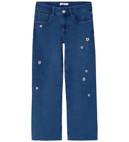 Name It Jeans - NkfRose - Dark Blue Denim m. Blomster