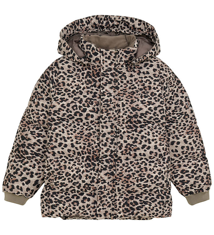 En Fant Dynejakke - Pine Bark m. Leopard