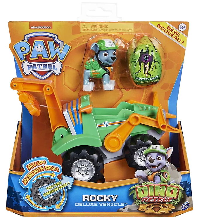 Paw Patrol Legetøjsbil - Dino Rescue - Rocky