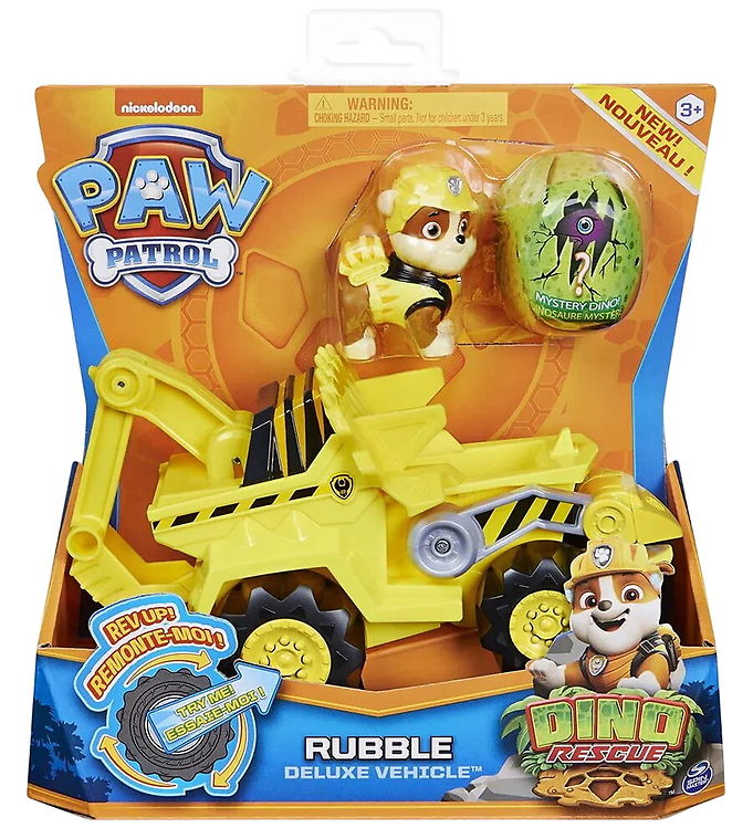 Paw Patrol Legetøjsbil - Dino Rescue - Rubble