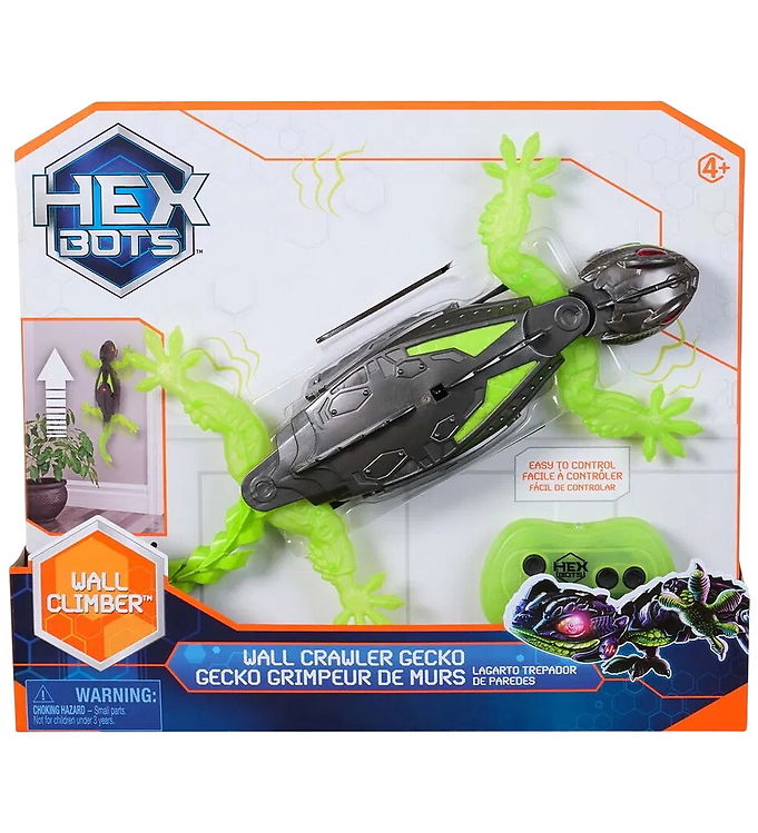 Hex Bots Vægkravlende Gekko Nano Smart RC - Grå/Grøn