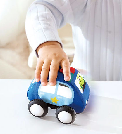 Hape Bilsæt - Pull-Back Plush Car Set - 4-pak
