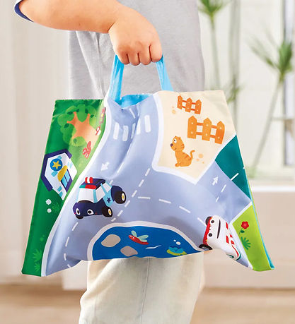 Hape Bilsæt - Pull-Back Plush Car Set - 4-pak