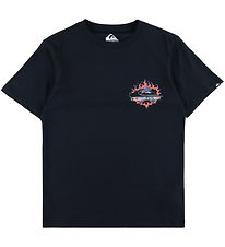 Quiksilver T-Shirt - EV In Flames - Sort Quiksilver T-Shirt - EV In Flames - Sort