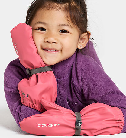 Didriksons Luffer m. Fleece - PU - Pileglove - Dusty Azalea