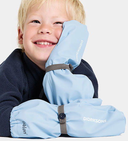 Didriksons Luffer m. Fleece - PU - Pileglove - Light Sea Blue