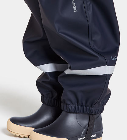 Didriksons Regnbukser m. Seler - PU - Plaskeman - Navy