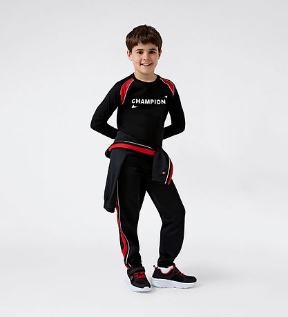 Champion Bluse - Black Beauty m. Rød Champion Bluse - Black Beauty m. Rød