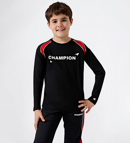Champion Bluse - Black Beauty m. Rød Champion Bluse - Black Beauty m. Rød