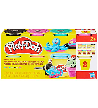 Play-Doh Modellervoks - 8-pak - 680g