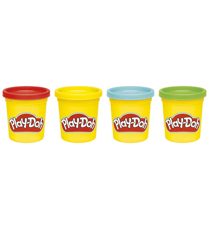 Play-doh - Modellervoks Sæt - 4-pak - Klassiske Farver - 340 G