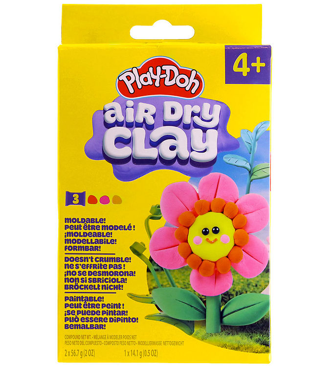 Play-Doh Modellervoks - Air Dry Clay - Blomst