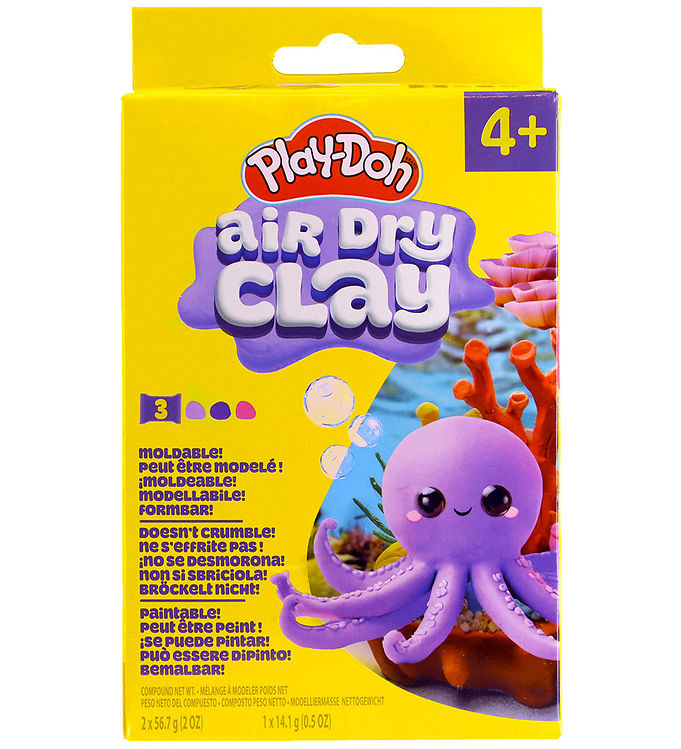 Play-Doh Modellervoks - Air Dry Clay - Blæksprutte