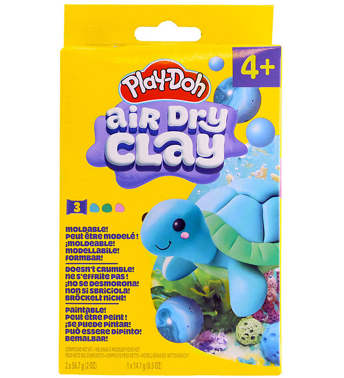 Play-Doh Modellervoks - Air Dry Clay - Skildpadde