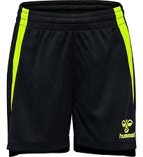 Hummel Shorts - hmlLead 2.0 - Black/Green Gecko Hummel Shorts - hmlLead 2.0 - Black/Green Gecko