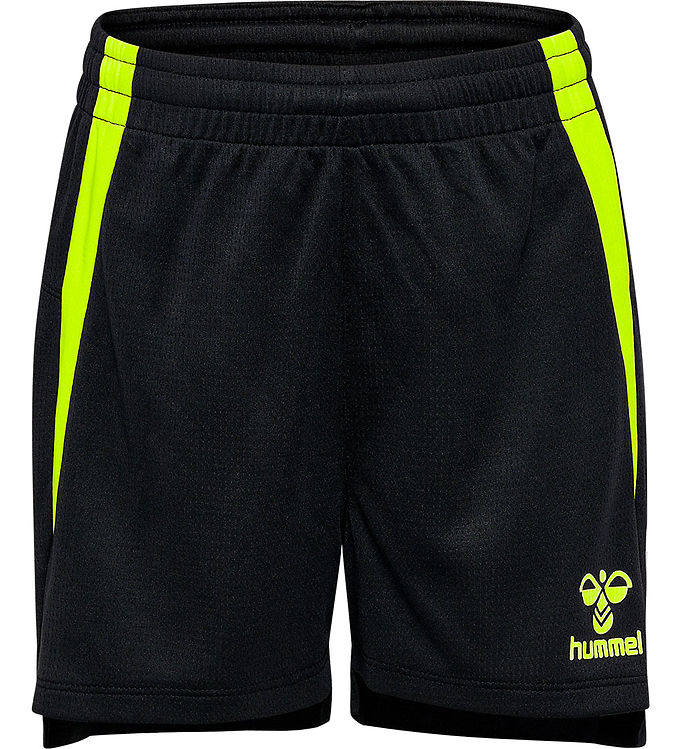 Hummel Shorts - hmlLead 2.0 - Black/Green Gecko