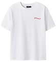 LMTD T-shirt - NlfHeart - Bright White/Rød LMTD T-shirt - NlfHeart - Bright White/Rød