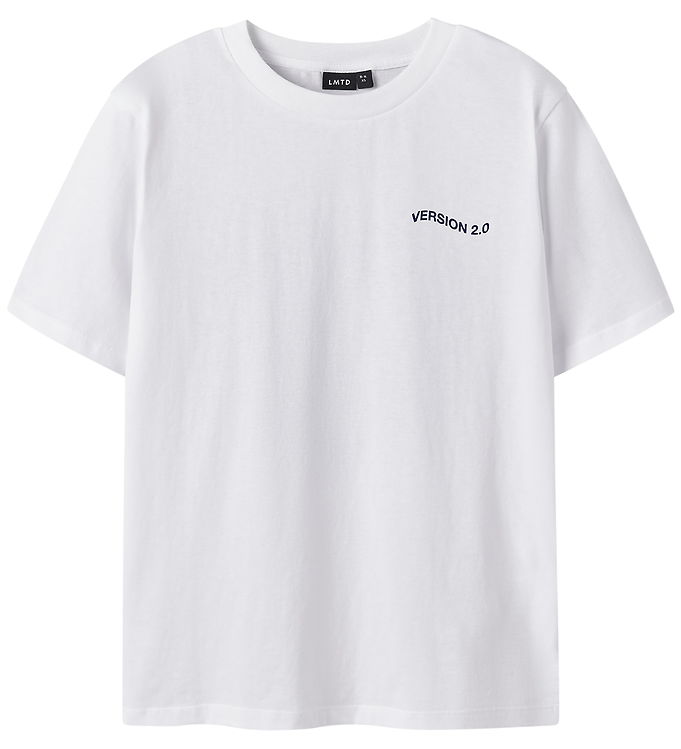 LMTD T-shirt - NlfHeart - Bright White/Blå