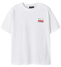 LMTD T-shirt - NlfCherry - Bright White LMTD T-shirt - NlfCherry - Bright White