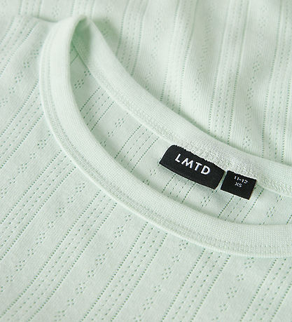 LMTD T-shirt - NlfNmina - Aqua Glass m. Hulmønster